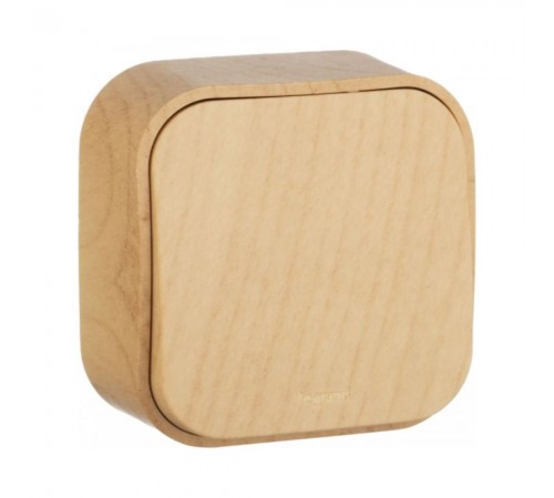 Вимикач Legrand Quteo дерево 1-клавішний IP20 10A 782260