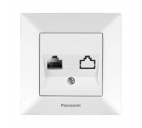 Розетка комп'ютерна Panasonic Arkedia Slim біла RJ45 CAT5e WNTC04042WH-UA