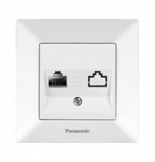 Розетка комп'ютерна Panasonic Arkedia Slim біла RJ45 CAT5e WNTC04042WH-UA