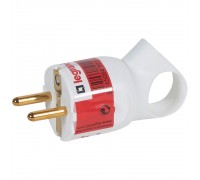 Вилка Legrand біла 2К+З 16А 050190