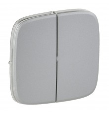 Legrand Valena ALLURE Клавіша вимикача 2-клавішного Алюміній 755027
