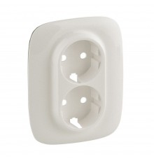 Legrand Valena ALLURE Накладка розетки подвійної 2К+З Жемчуг 754959