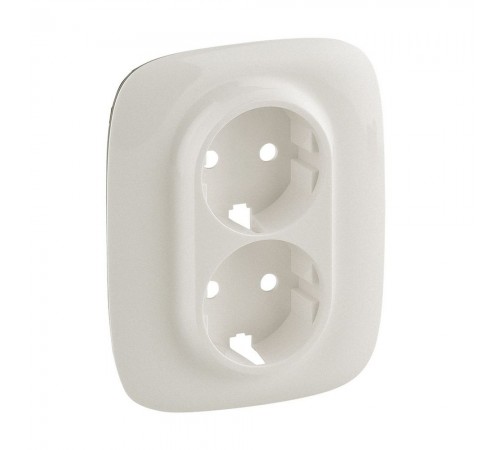 Legrand Valena ALLURE Накладка розетки подвійної 2К+З Жемчуг 754959 Legrand Valena ALLURE Накладка розетки подвійної 2К+З Жемчуг 754959