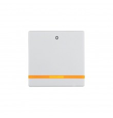 BERKER Q.х накладка Клавіша 1Х з лінзою зі знаком "0" пол.білий 16246089