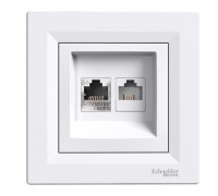 Schneider ASFORA РОЗЕТКА КОМП+ТЕЛ Білий EPH4900121