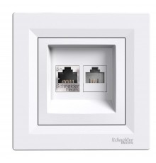 Schneider ASFORA РОЗЕТКА КОМП+ТЕЛ Білий EPH4900121
