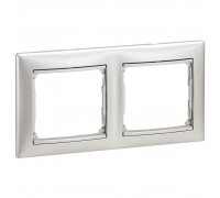 Legrand Valena Classic Рамка 2 пости Алюміній 770152