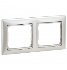 Legrand Valena Classic Рамка 2 пости Алюміній 770152