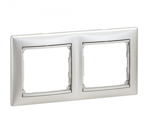 Legrand Valena Classic Рамка 2 пости Алюміній 770152