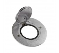 Legrand РОЗЕТКА НАПОЛ. КРУГ. НЕРЖ.CТ. 089701