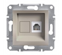 Schneider ASFORA РОЗЕТКА ТЕЛ-НА 4 КОНТ бронза EPH4100169