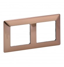 Legrand Valena LIFE Рамка 2 пости Мідь 754162