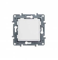 Legrand ETIKA Вимикач 1-клавішний прохідний IP44 10AX Білий 672200