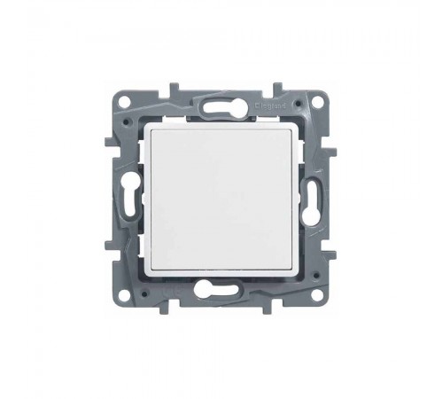 Legrand ETIKA Вимикач 1-клавішний прохідний IP44 10AX Білий 672200