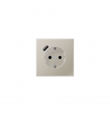 JUNG LS.x механізм Розетка SCHUKO® з USB-інтерфейсом нержавіюча сталь ES1520-18A-L