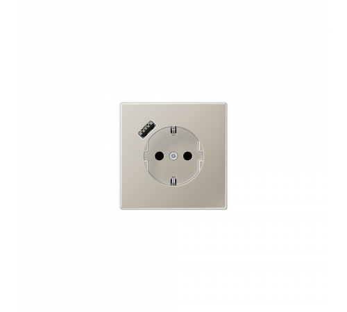 JUNG LS.x механізм Розетка SCHUKO® з USB-інтерфейсом нержавіюча сталь ES1520-18A-L