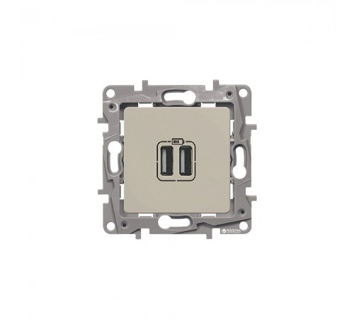 Legrand ETIKA Розетка для зарядки 2хUSB Слонова кістка 672394