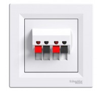 Аудіорозетка Schneider Electric Asfora біла EPH5700121
