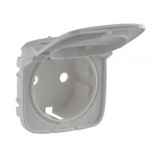 Legrand Valena ALLURE Накладка розетки 2К+З Алюміній 754847