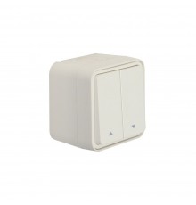 BERKER W.1 механізм Вимикач для жалюзі 2-клавішний IP55 10А/250В пол.білий 30753522