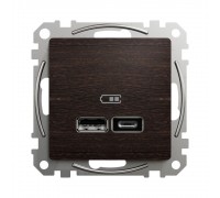 Schneider Sedna Design USB роз A+C 3A 45Вт Венге Sedna Elements SDD181404