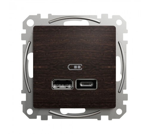 Schneider Sedna Design USB роз A+C 3A 45Вт Венге Sedna Elements SDD181404