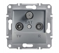 Schneider ASFORA РОЗЕТКА TV-R-SAT КІНЦЕВА сталь EPH3500162