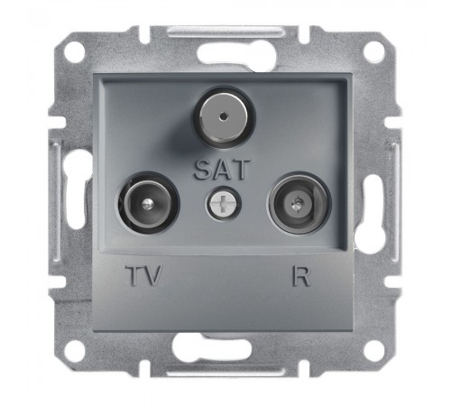 Schneider ASFORA РОЗЕТКА TV-R-SAT КІНЦЕВА сталь EPH3500162 Schneider ASFORA РОЗЕТКА TV-R-SAT КІНЦЕВА сталь EPH3500162