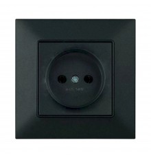 Розетка Panasonic Arkedia Slim чорна швидкий монтаж WNTC03012BL-UA