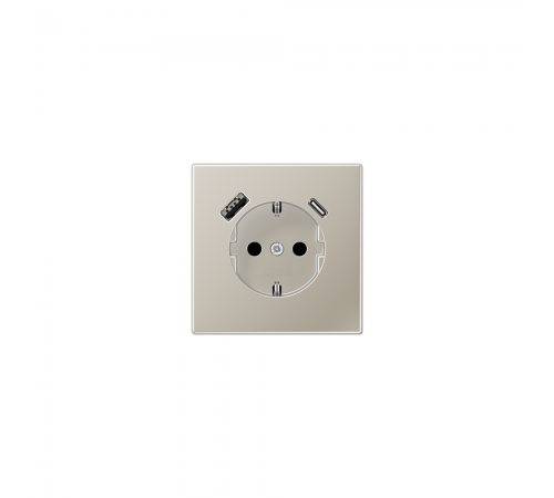 JUNG LSx-механізм Розетка SCHUKO® з USB-інтерфейсом нержавіюча сталь ES1520-15CA-L JUNG LSx-механізм Розетка SCHUKO® з USB-інтерфейсом нержавіюча сталь ES1520-15CA-L
