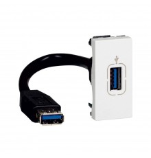 Legrand РОЗ.USB /M. 1М білий 078746
