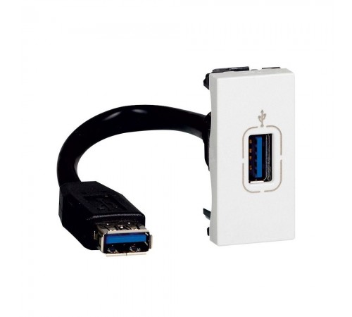 Legrand РОЗ.USB /M. 1М білий 078746