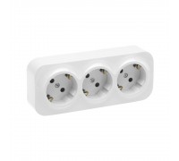 Legrand Розетка 3x2к+З зі шторок, зібрана, Білий 782438