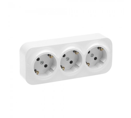 Legrand Розетка 3x2к+З зі шторок, зібрана, Білий 782438 Legrand Розетка 3x2к+З зі шторок, зібрана, Білий 782438