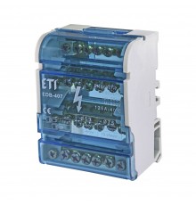 Блок розподільчий ЕТІ EDB-407 4p 3L+PE/N 125A (7 виходів) 1102303