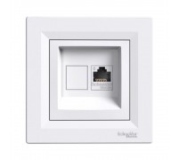 Розетка комп'ютерна Schneider Electric Asfora білий RJ-45 кат 6 UTP внутрішня EPH4700121