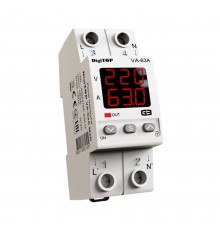 Реле напруги DigiTOP 63А (max 80A) з контролем струму VA-63A M2R