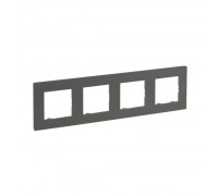 Рамка Legrand NILOE STEP 4 поста Сталь 863494