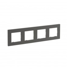Рамка Legrand NILOE STEP 4 поста Сталь 863494
