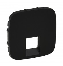 Накладка розетки Legrand Valena Allure антрацит RJ11/RJ45 одинарна 755418