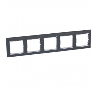 Legrand Valena Classic Рамка 5 постів Нюктюрн срібний штрих 770395