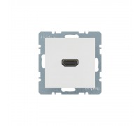 BERKER S.x/B.x механізм HDMI-розетка підключення сзаду під кутом 90град. пол.білий 3315438989