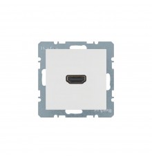 BERKER S.x/B.x механізм HDMI-розетка підключення сзаду під кутом 90град. пол.білий 3315438989