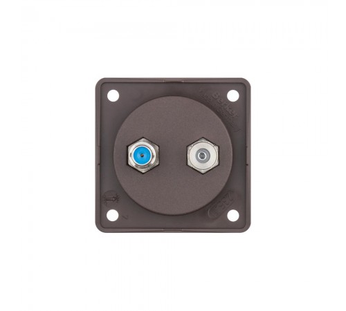 BERKER Integro механізм Розетка Radio/SAT (F-type) коричневий 945602501