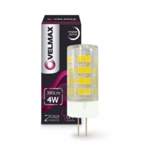 Лампа LED G4 Velmax V-G4 4W G4 4500K 380Lm кут360 21-17-24