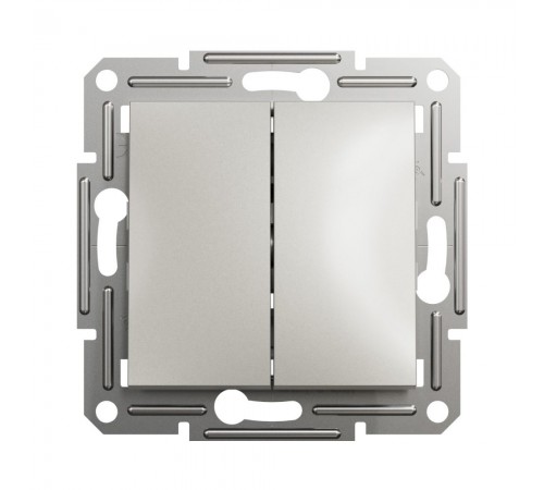 Вимикач Schneider Electric Asfora бронза двоклавішний самозажимний внутрішній EPH0300169