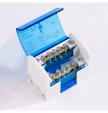 Крос модуль АСКО нульова шина в корп.(2 бруски по 7отв.) 00001697