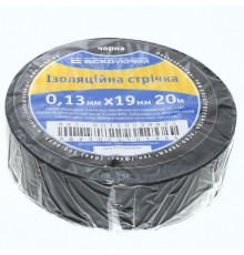 Ізоляційна стрічка Ізоляційна стрічка 0,13мм х 19мм х 20м чорна АСКО 00033704 АСКО