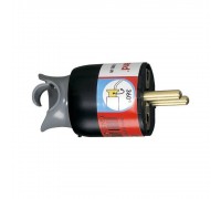 Переносна вилка Legrand чорна 2К+З 16А 050173