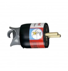 Переносна вилка Legrand чорна 2К+З 16А 050173